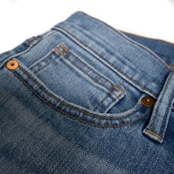 NEW Madewell Mid-rise Skinny‎ ripped Jeans in Frankie Wash, 25P - Picture 11 of 16